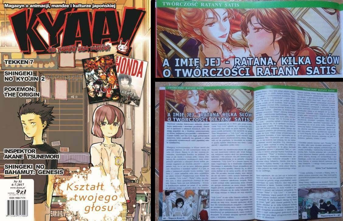     In Poland we have Manga &amp; Anime Magazine &ldquo;Kyaa&rdquo; where