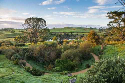 middle-earth-mythopoeia:The Hobbiton movie set, Matamata, New Zealand