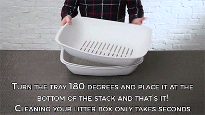 sizvideos:  Introducing the Luuup Litter Box, a three tray perpetual sifting litter system that allows you to clean it in under 10 seconds! 
