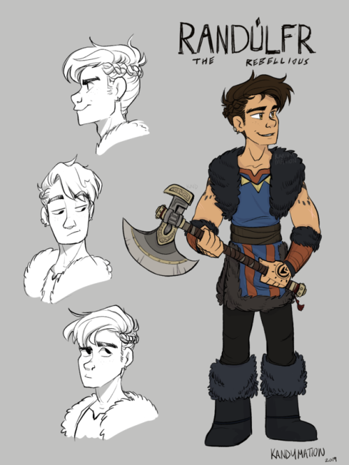 HTTYD OC - Randulfr the Rebellious.Finally made a lil character sheet for this Viking dude that Dawn
