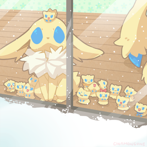 cinamoncune: First snow experience! 