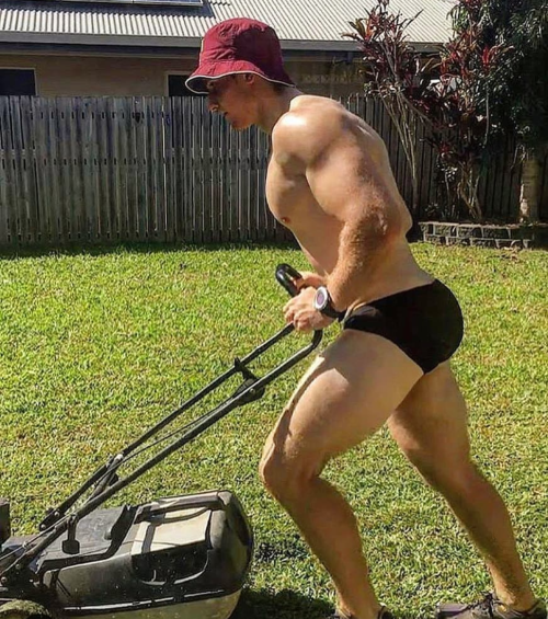 kensprof:  Yardwork Is Gay Friendly.