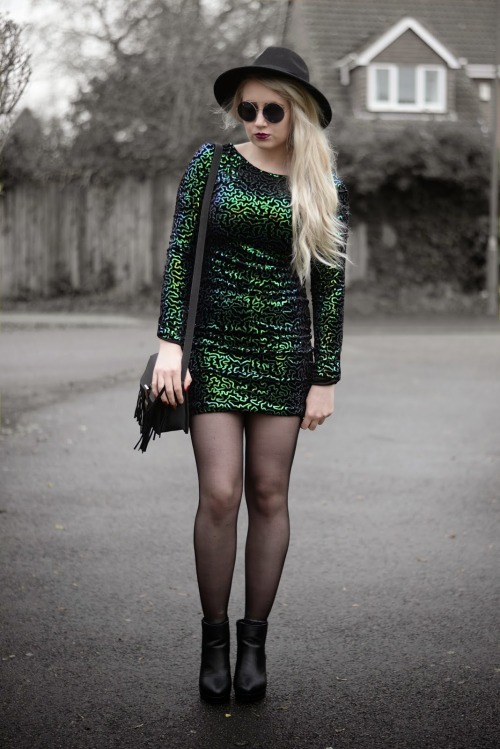 SEQUIN DRESS (by Sammi Jackson) Fashionmylegs- Daily fashion from around the web Submit Look Note: T