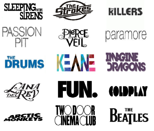 no-pensar-es-de-aweonaos:  Las bandas que amo <3