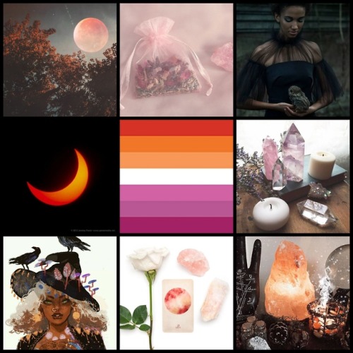 Black Lesbian Witch Moodboard for anon! <3