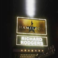 Last night I got to see Hamilton on Broadway