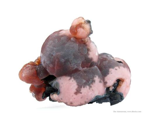 Rhodochrosite and Manganite - Hotazel Mine, Kalahari Mn field, Northern Cape Province, South Africa