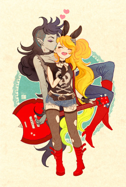 hiyolion-at:  Fan Art Rock’n Roll Girls 