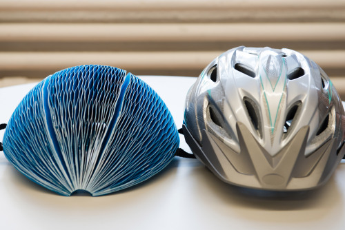 Isis Shiffer wins the James Dyson Award for her foldable paper bicycle helmetWith a honeycomb-like s