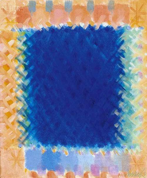 On a Sunny Dayacrylic on canvas, 2008Heinz Mack, German, founder of Zero Movement