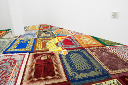 Igshaan Adams: In BetweenFor this installation I have created a holy space by covering the floor wit