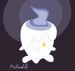 misskanabelle:  Spooky Pokemon InkTober Day 13: Litwick Sweet candle ghostie is one of my favorite pokemon lines 