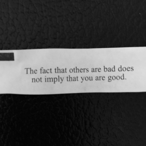 Did I just get called out by a fortune cookie?! I mean&hellip; damn. #burn #truetho