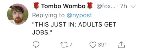 salty-blue-mage:  paper-storm:  paper-storm:   Some of my favourite responses to this monumentally stupid headline:    Bonus because this one made me laugh actually out loud   The youngest millennials are in their twenties like… We’ve had jobs for