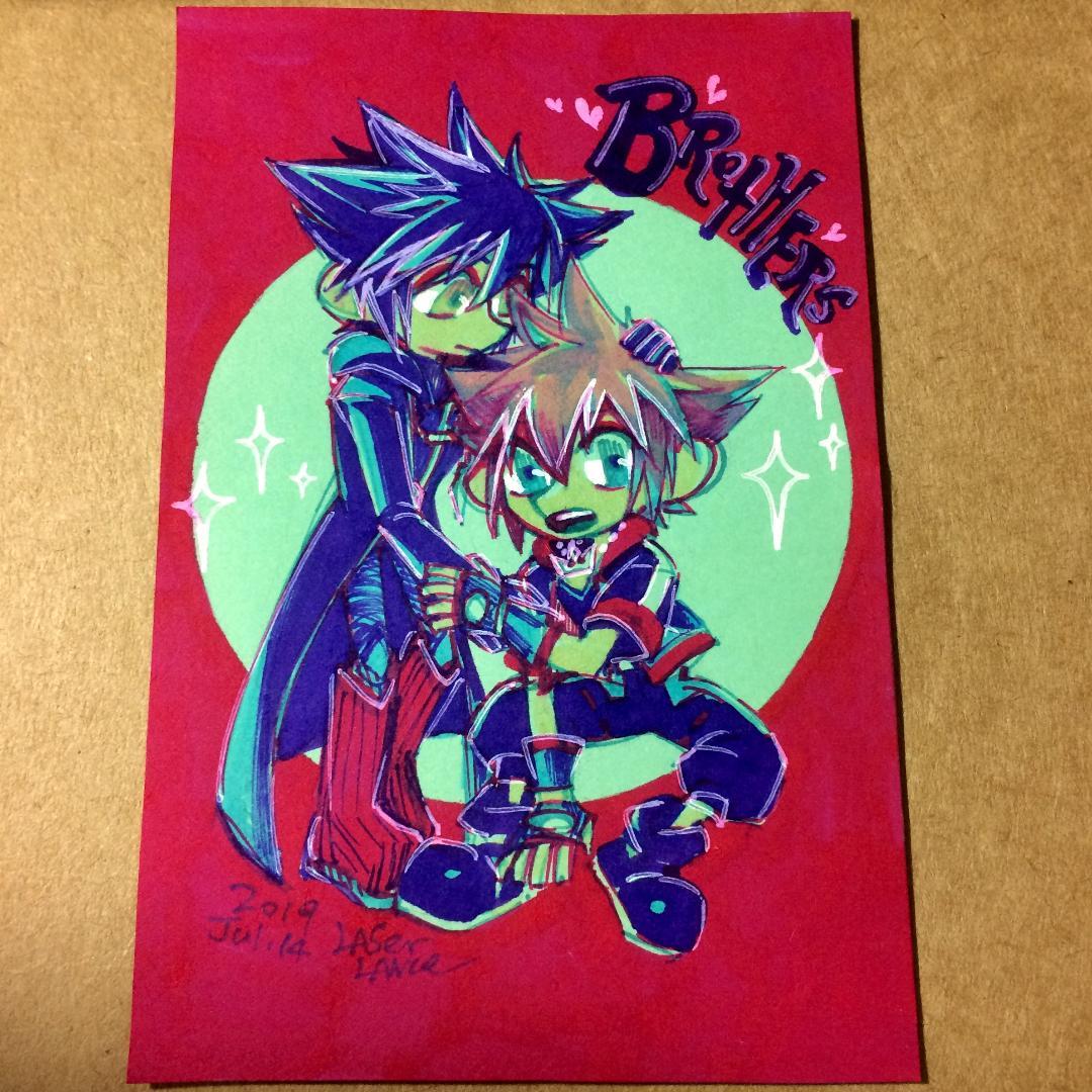 laser-lance:  80% of my recent doodles are Sora and Vanitas.