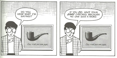 memeengine:Scott McCloud’s incomparable “Understanding Comics”.I swear you can open this book to any