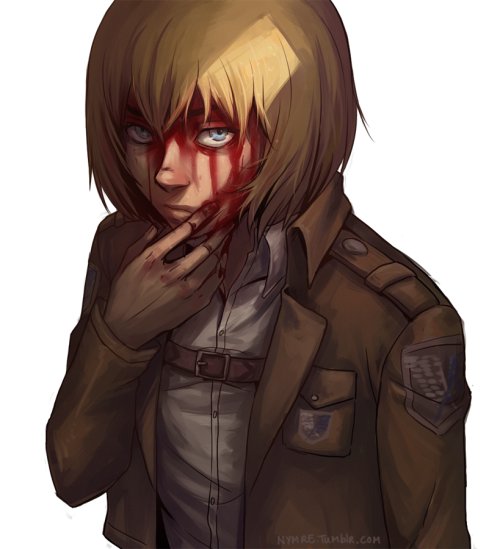 nymre:  armin with blood on face.  
