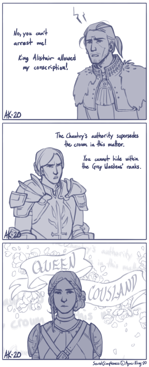 “I never liked templars much.”HoF Cousland, Anders, Rylock / Dragon Age Origins - Awakening © B