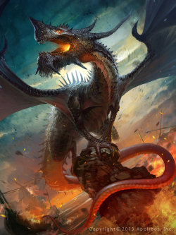 dailydragons:  King Dragon Regular by Pavel Romanov (DeviantArt)