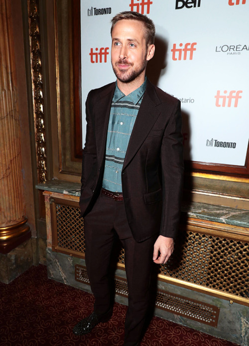 ryagosling:Ryan Gosling @ the “First Man” premiere during 2018 Toronto International Film Festival o