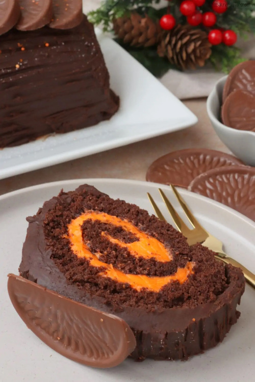 ransnacked:  chocolate orange yule log | the baking explorer