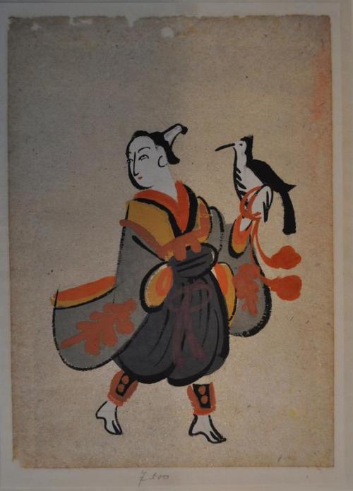 Ōtsu-e of a Falconer, Unknown Japanese, first half 20th century, Minneapolis Institute of Art: Japan