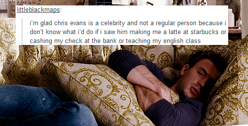 tsundereslasher:Chris Evans: a summary in text posts