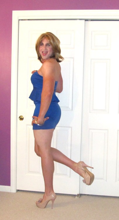 sheplacementslut:  To think my wife thinks this dress is too short to wear out because it sends the 