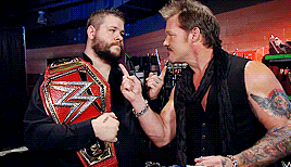 specialagent-dalecooper: kevin owens and his bff chris jericho 