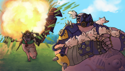 chantasticart:  The junkers going on a piggy