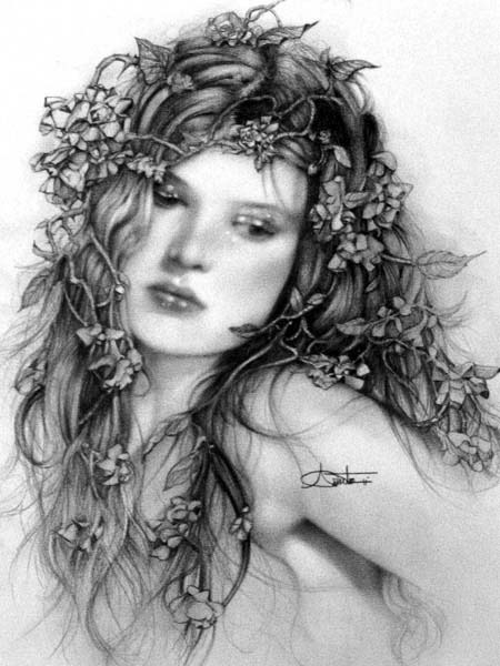 slow-deep-hard:  Arantza Sestayo • Traditional Arts, pencil. Black &amp; white