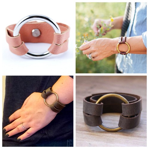BUY or DIY: Leather O Ring Bracelet.For a huge archive of the best DIY knockoffs of all kinds go her