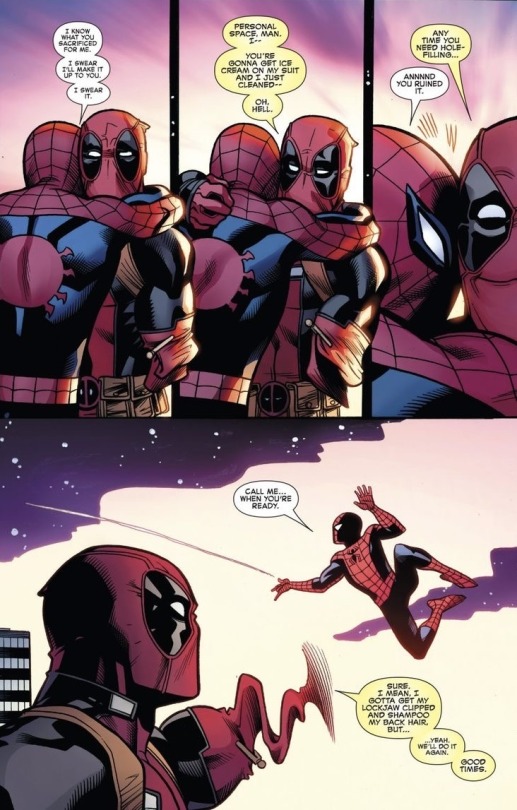 How Am I Supposed To Be Normal About Spideypool When Wade Literally CHANGED For The Better Because Of