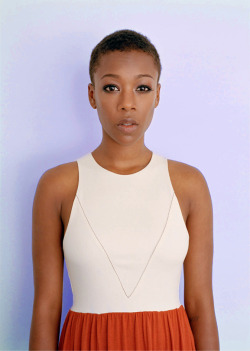 theprettylittlebird:  Samira Wiley for Brooklyn Magazine “People do really love Poussey,  and they want to connect with this character and with the person who  brings this character to life. I love New York City just for the fact  that I can still walk