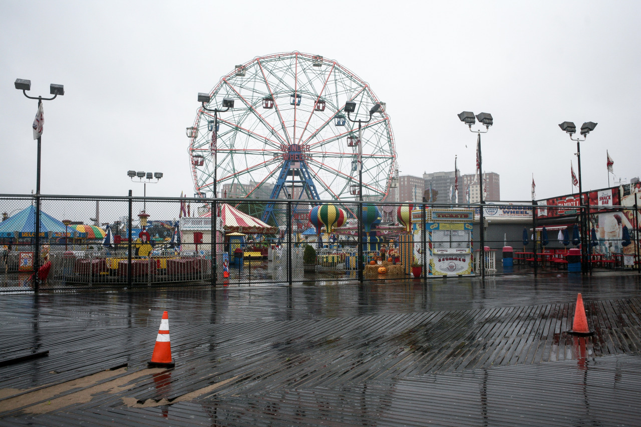 nyislike:  Coney Island on a rainy day after summer