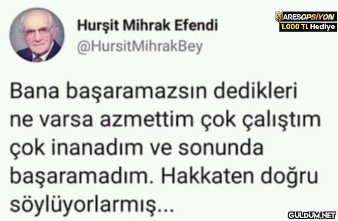 Hurşit Mihrak Efendi...