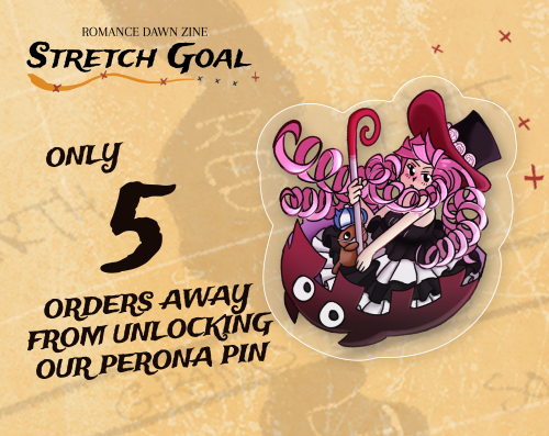 Can you believe it?! Were only 5 more orders from reaching our last stretch goal- the Perona pin!Che