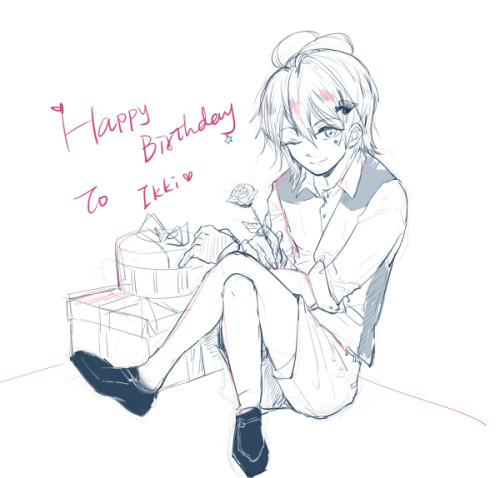 ALMOST FORGOT THE SPADE MARK UNDER IKKI’S EYEHAPPY BIRTHDAY! IKKI TAN!