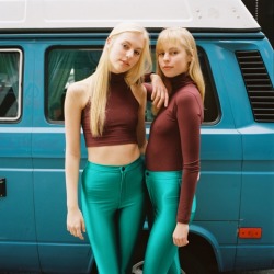 americanapparel:  Emilia and Amanda in the