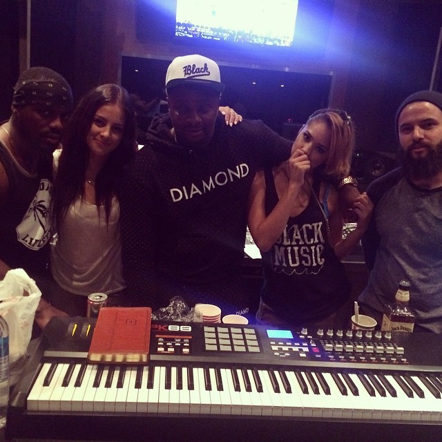 jasminev-news:  @jasminevillegas: Studio is always a great time with these people