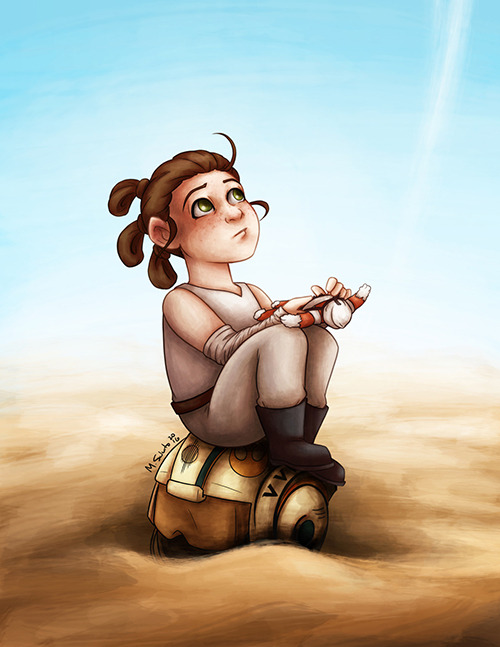 erictrautmann:  m-sciuto:  Little Rey  Never gonna stop reblogging Rey. 