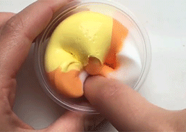 sensorykitty:candy corn slime