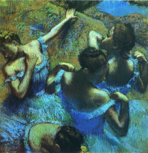 art-is-art-is-art:  Blue Dancers, Edgar Degas