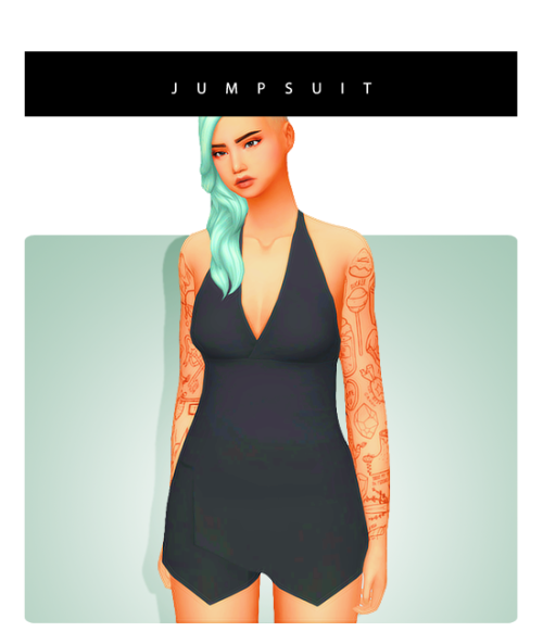 crazycupcakefr: Repost of my jumpsuitBASE GAME COMPATIBLE11 swatchesall lodstested in game (no issue