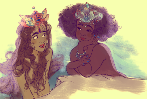 bevsi:mermaids with crowns