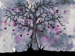 canvaspaintings:  Tree Hearts & Stars