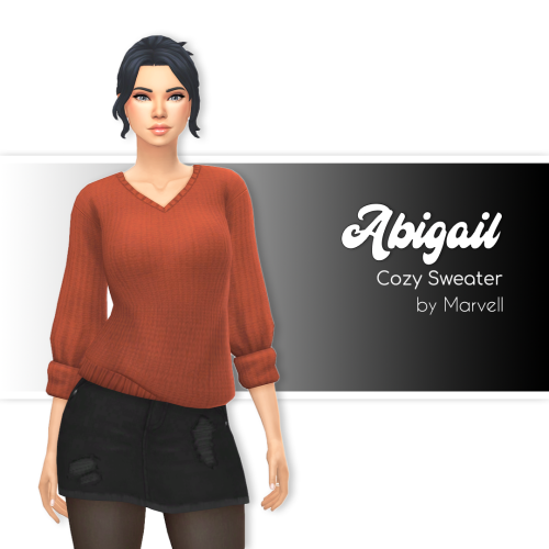 marvell-world:marvell-world: Abigail Sweater Another comfy sweater made from the Tiny Living Stu