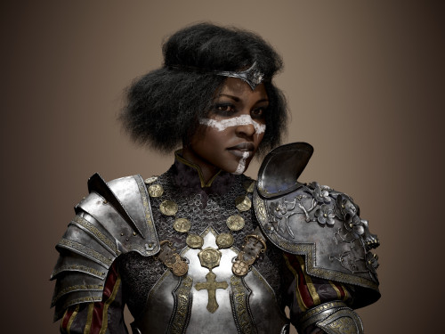 superheroesincolor: Pray! Realtime character by Piotr ZielinskMy next character I did, based on a gr