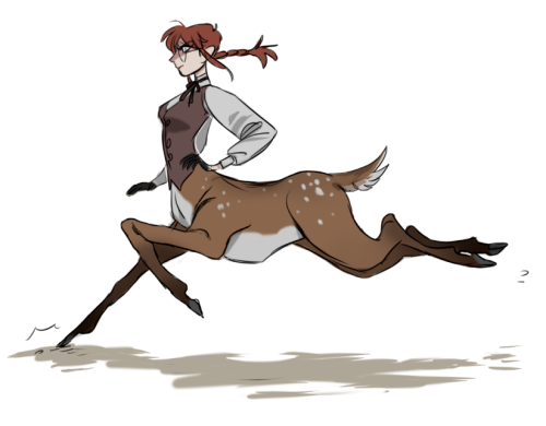 risto-licious:  run, lass, run! (also hello everyone who’s new here, BE WELCOME, I post gross things and a terriblly huge amount of my disgusting demon oc Risto. This lady here is Toriki, another oc of mine who isn’t usually a deer centaur) 