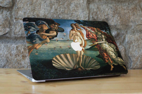 wordsnquotes:  culturenlifestyle:Artistic Computer Decals Inspired by Classical Art WallMac produces artistic removable Macbook skins. They create colorful and photographic prints that would appeal to anybody and caters to every kind of personality.